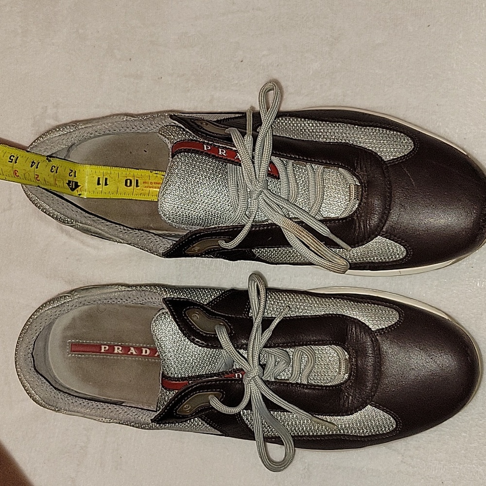 Men's Prada Sneakers!!! Dark Brown Prada Size 12.5!! - Picture 8 of 9